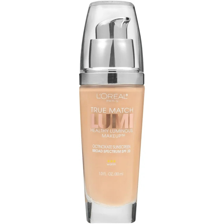 L'Oreal Paris True Match Lumi Liquid Foundation Makeup, W4 Natural Beige, 1 fl oz | Walmart (US)