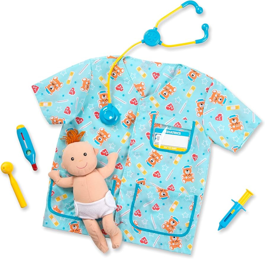Melissa & Doug Pediatric Nurse Role Play Costume Set (Frustration-Free Packaging) | Amazon (US)