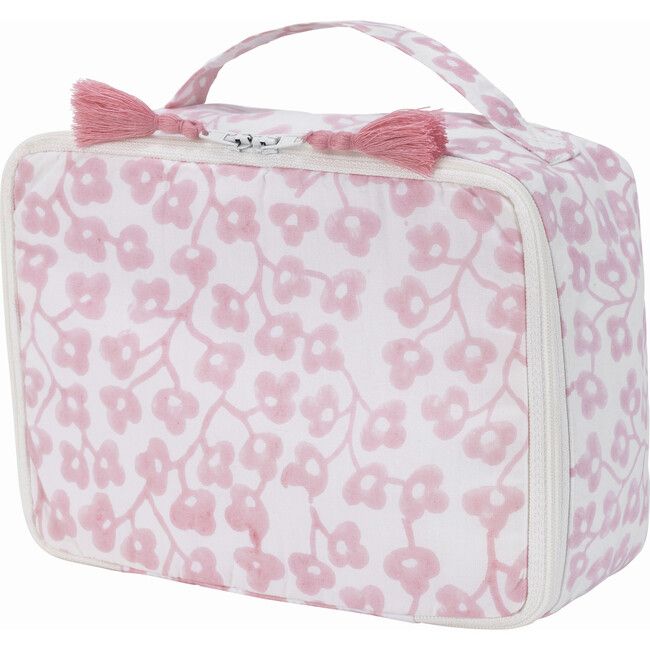 Delphine Toiletry Bag, Pink | Maisonette