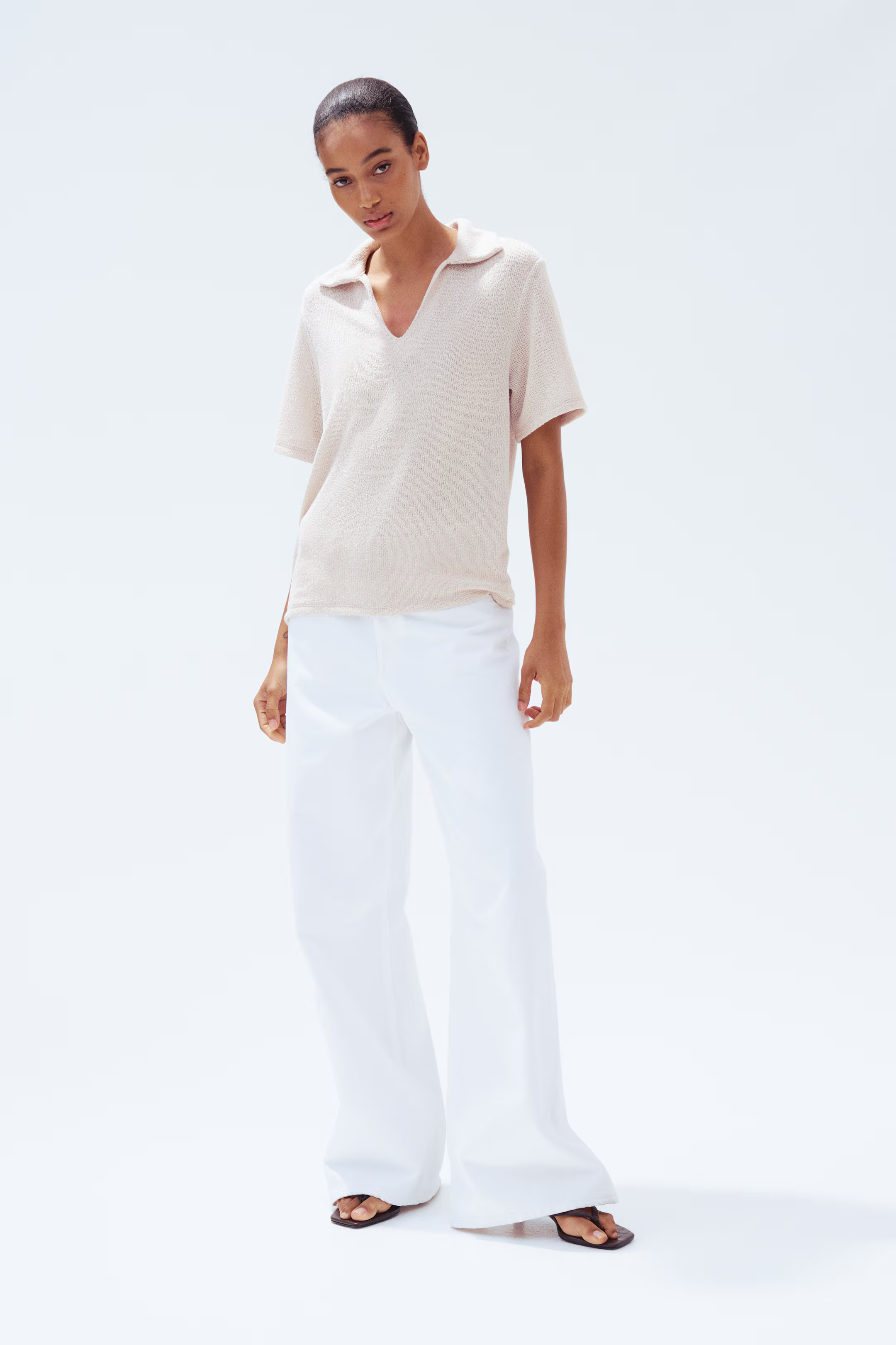 Knit Top with Collar | H&M (US + CA)