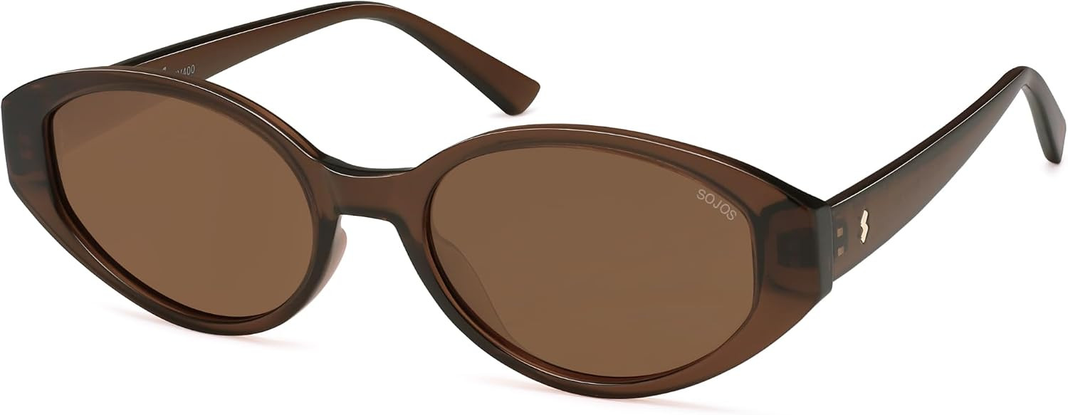SOJOS Retro Oval Polarized Sunglasses for Women Cat Eye Shades SJ2608 | Amazon (US)