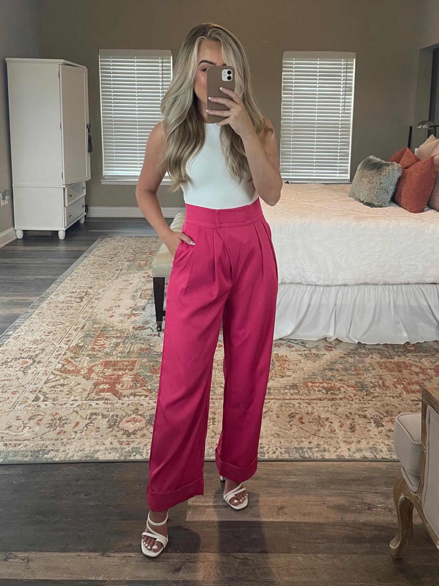 Pink Amazon work pants - size XS and I am 5’1 for reference. They have a Velcro waist which I love because it’s more adjustable! 



#LTKworkwear #LTKstyletip #LTKunder50