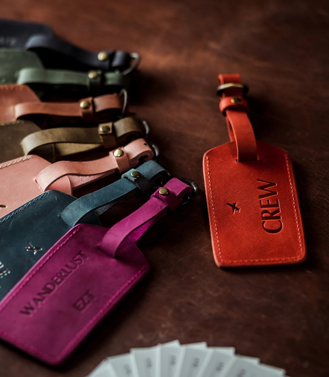 Personalized Leather Luggage Tag, Personalized Travel Gift, Wedding Favors, Custom Luggage Tags W... | Etsy (US)