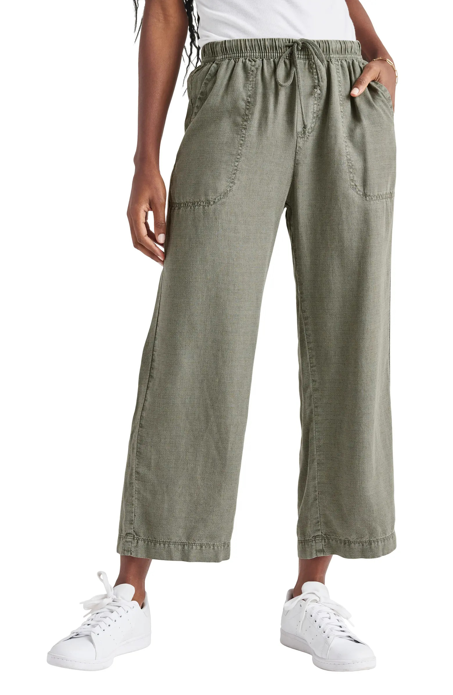 Angie Crop Wide Leg Pants | Nordstrom