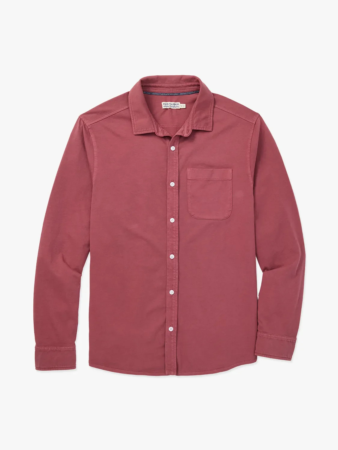 Saltaire Long-Sleeve Shirt | Red | Fair Harbor