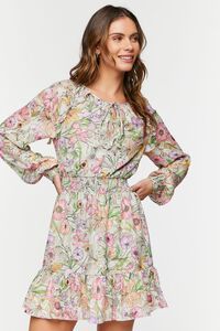 Floral Print Smocked Mini Dress | Forever 21 (US)