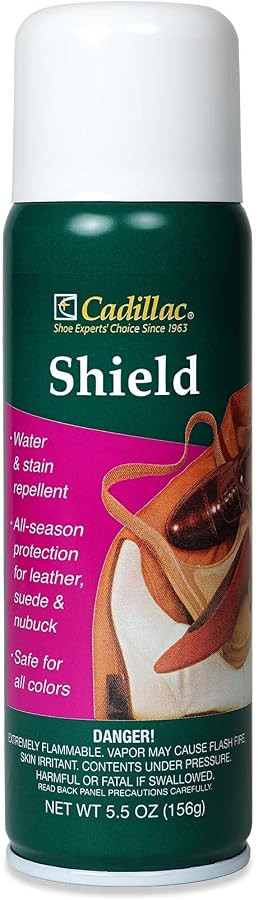 Cadillac Shield Water and Stain - Leather and Fabric Protector Spray - Great for Shoes - 5.5 oz -... | Amazon (US)