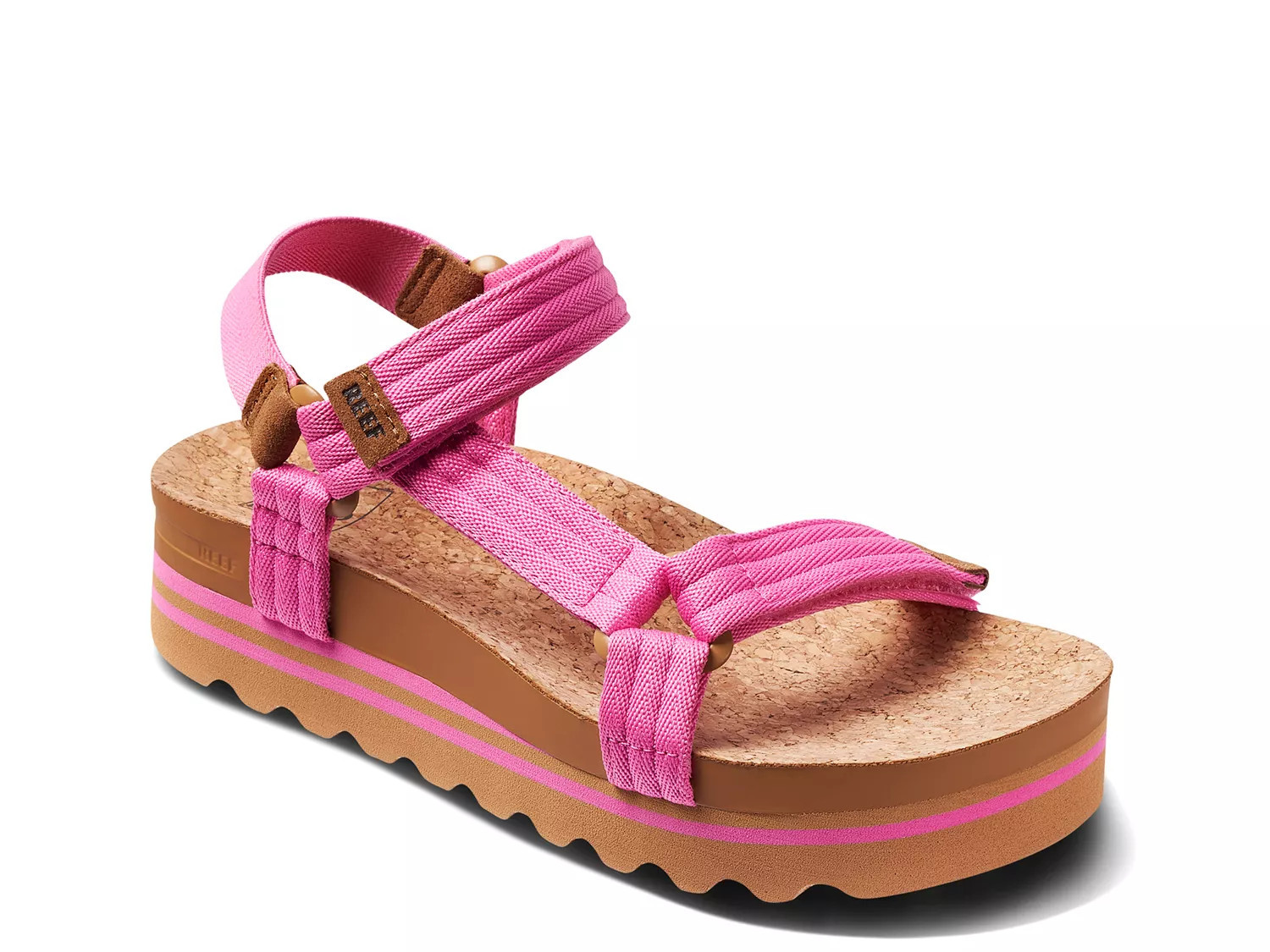 Reef Cushion Rem Hi Platform Sandal | Women's | Pink | Size 7.5 | Sandals | Ankle Strap | DSW