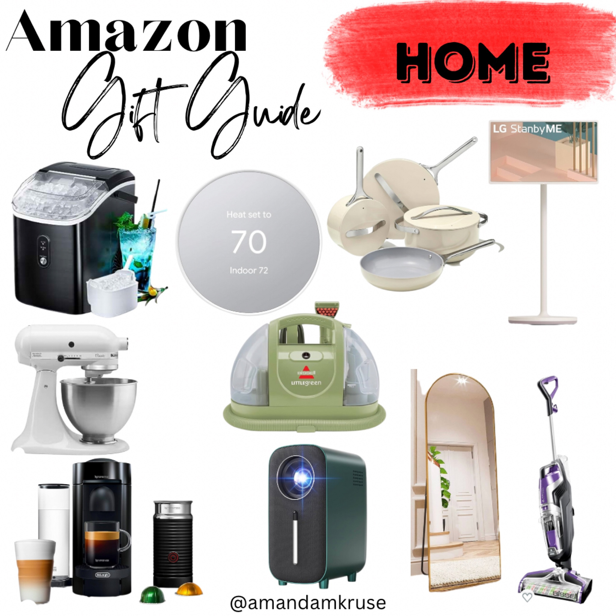 Amazon Home Gift Guide.

Home gift guide, holiday gift guide,  home gift guide, gifts for her, gifts for parents, gifts for in-laws, gifts for grandparents, nugget ice maker, nest thermostat, pots and pans, portable touch screen monitor, kitchenaid mixer, carpet cleaner, coffee market, mini projector, arched mirror, gold mirror, Bissell vacuum, wet-dry vacuum 

#LTKhome #LTKGiftGuide #LTKCyberWeek