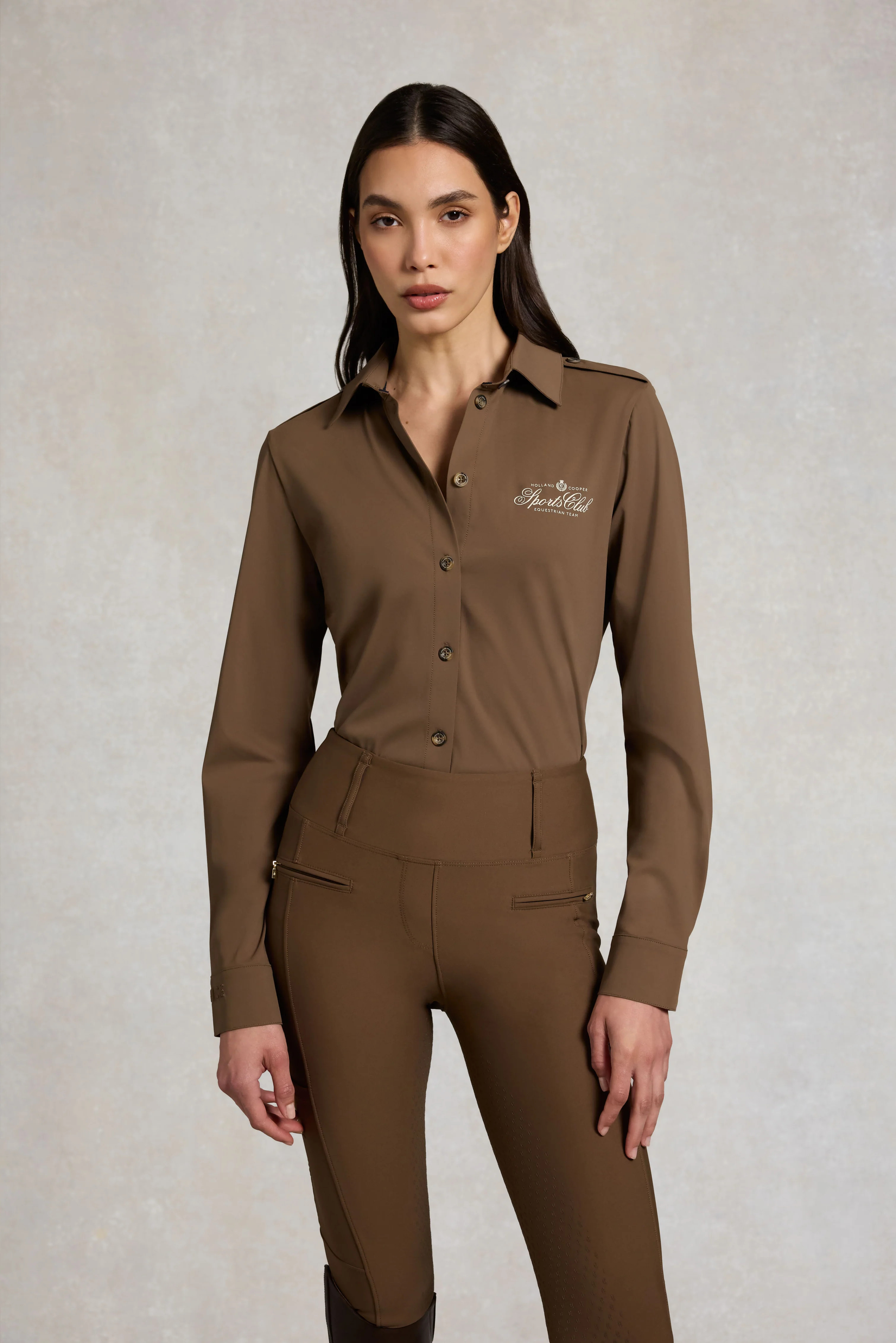 Equestrian Riding Shirt (Chestnut) | Holland Cooper