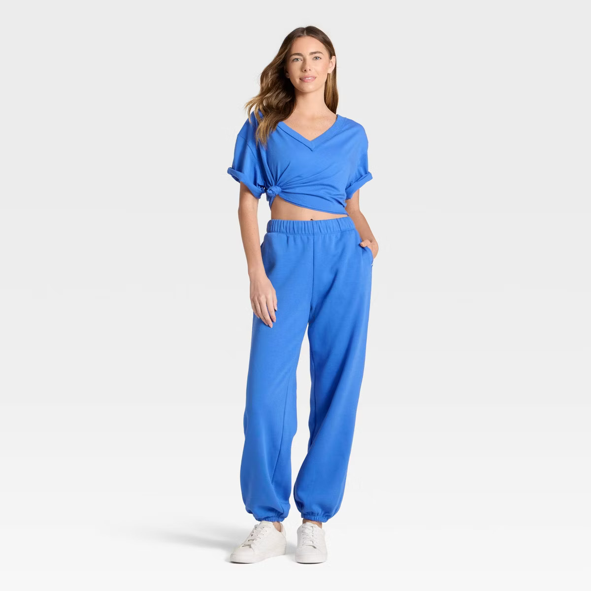 Women's Cinched Fleece Jogger Sweatpants - JoyLab™ | Target