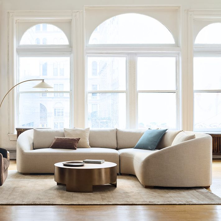 Aviana 2-Piece Wedge Sectional (121") | West Elm (US)