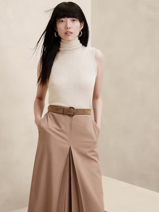Soft Luxe Turtleneck Tank | Banana Republic Factory