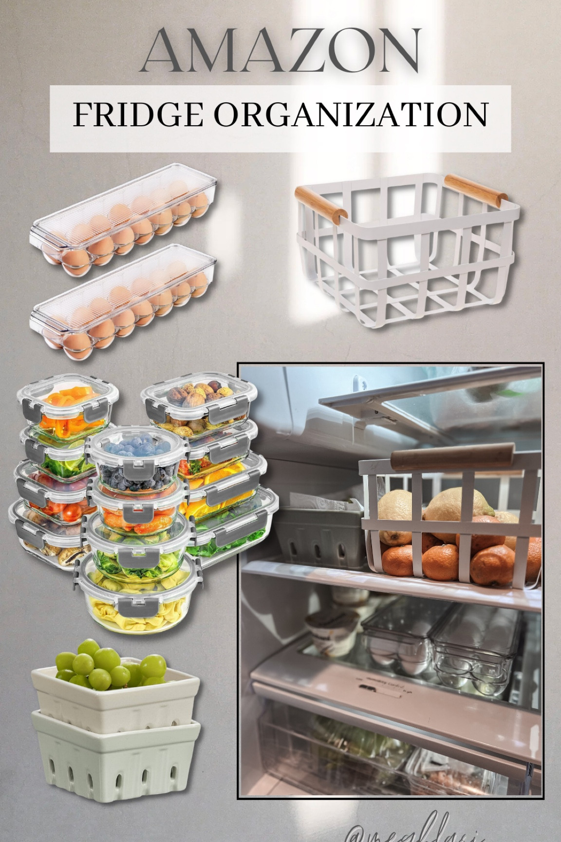 Fridge organization from Amazon 

Fruit baskets, bins, storage containers 

#LTKhome