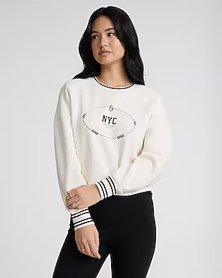 NYC Graphic Crew Neck Sweatshirt | Express