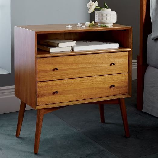 Mid-Century Grand Nightstand - Acorn | West Elm (US)
