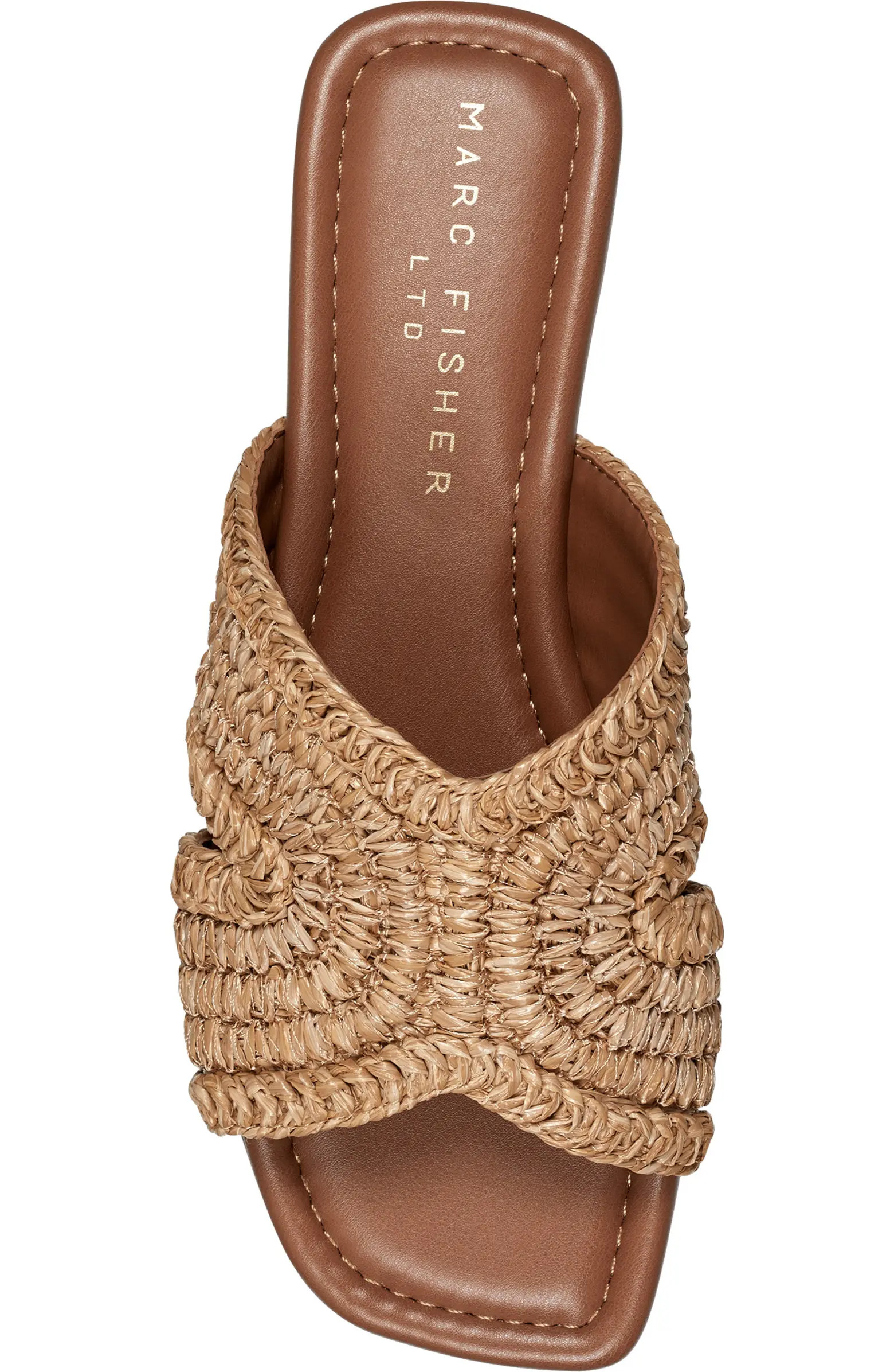 Narda Raffia Slide Sandal (Women) | Nordstrom