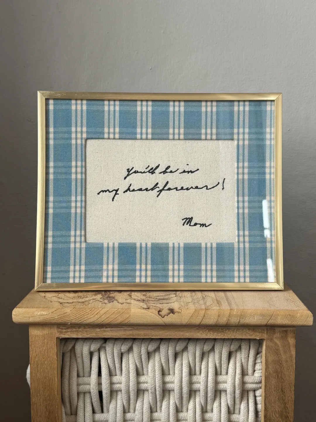 Custom Embroidered Handwritten Notes + Framing | Etsy (US)