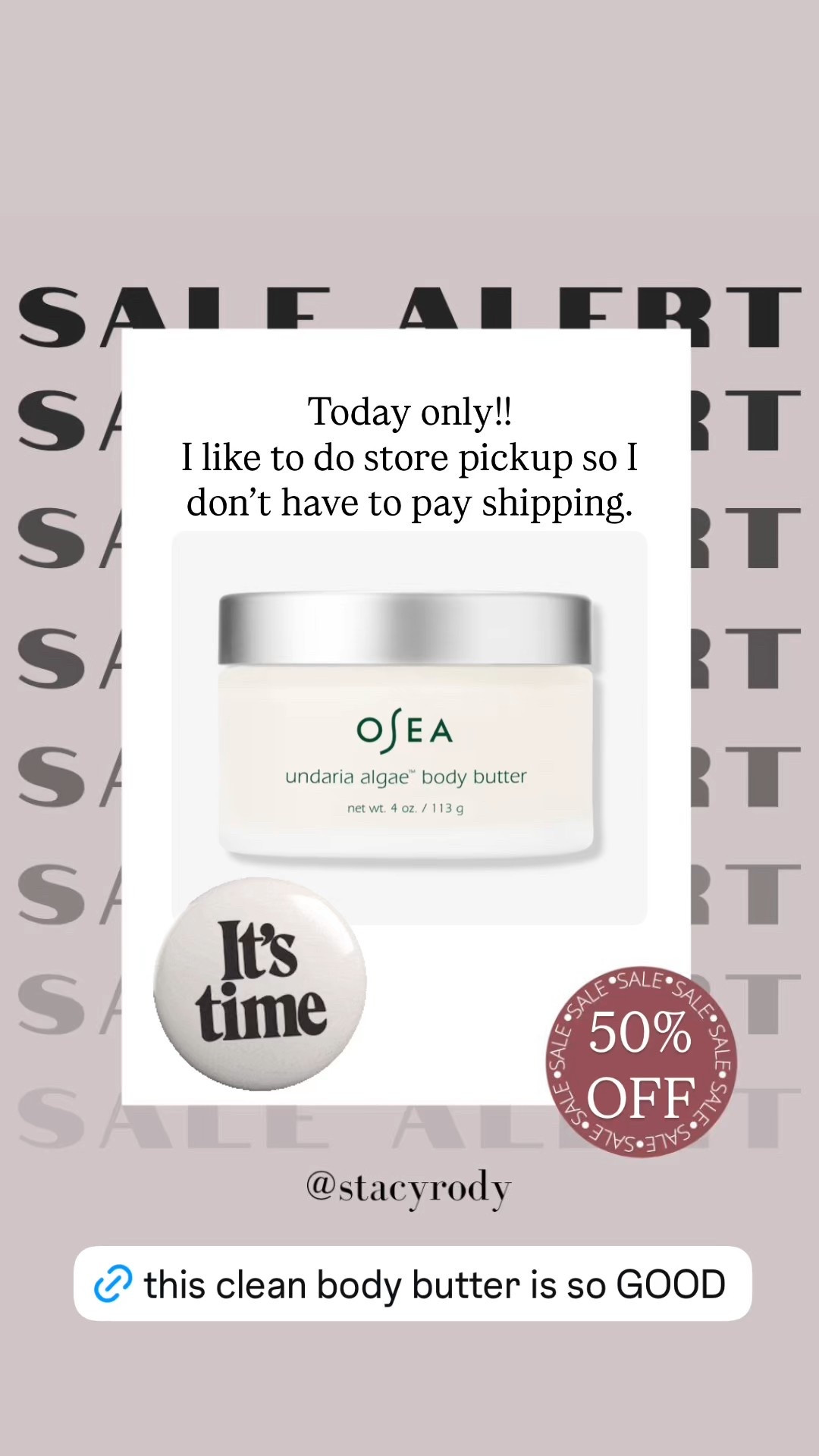 Ulta 50-% off daily deals is so good today! Osea body butter!!!once you try this, you will not look back. 

#LTKOver40 #LTKBeauty #LTKSaleAlert