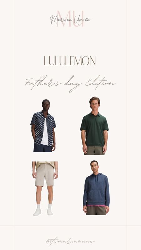 Father's Day is around the corner and Lululemon's collection has some amazing pieces! Already got my eye on these finds, what's your favorite? 🎁

#LTKMens #LTKU #LTKSeasonal