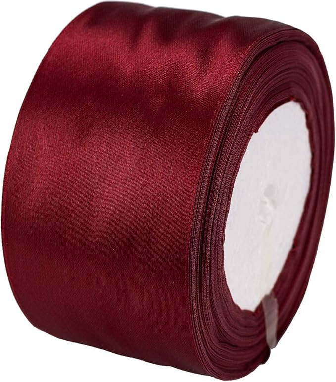 ATRBB 25 Yards 2 inches Wide Satin Ribbon Perfect for Wedding,Handmade Bows and Gift Wrapping (Wi... | Amazon (US)