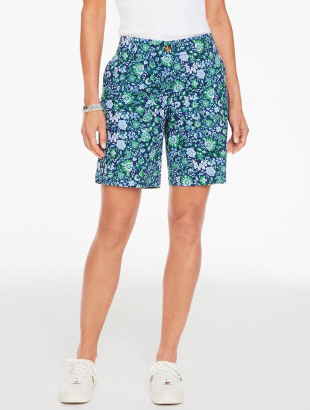 Relaxed Chino Shorts - Jumping  Jacobean | Talbots
