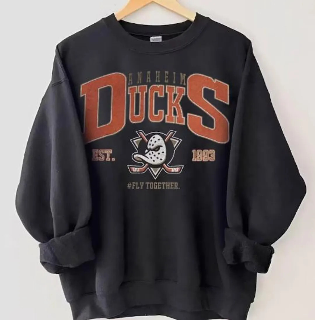 Vintage 90s Anaheim Mighty Ducks Crewneck Sweatshirt, Mighty Ducks Shirt, Anaheim Mighty Ducks Ho... | Etsy (Global)