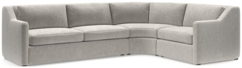 Notch 3-Piece Wedge Sectional | Crate & Barrel | Crate & Barrel