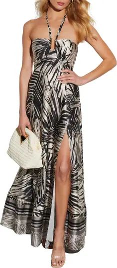 VICI Collection Malani Abstract Print Halter Dress | Nordstrom | Nordstrom