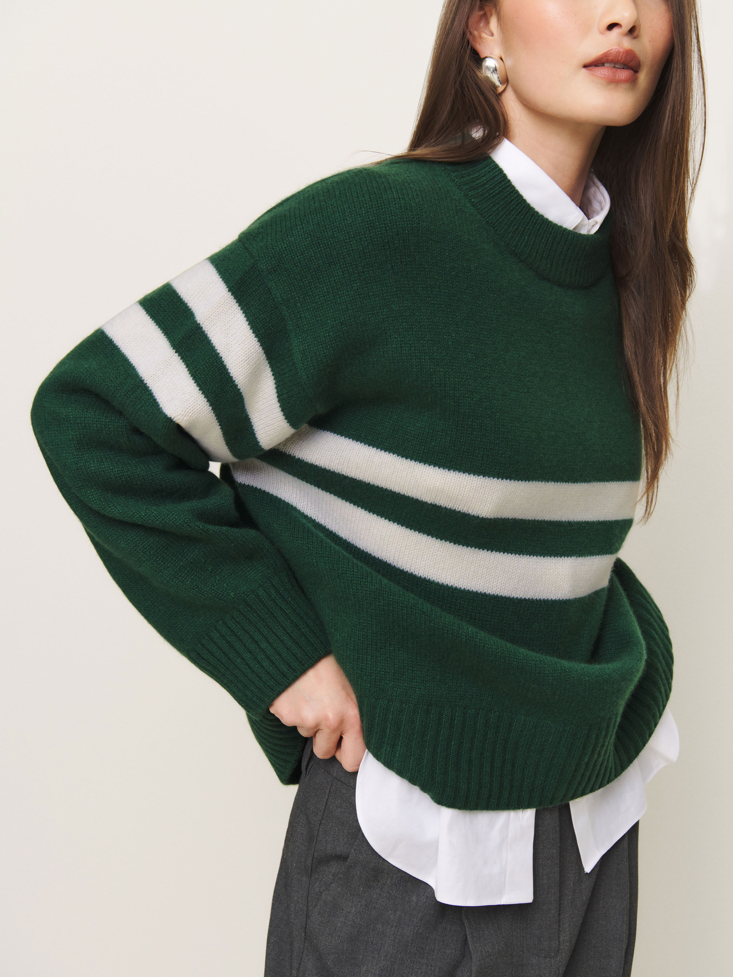 Cove Cashmere Oversized Crew | Reformation (Global)