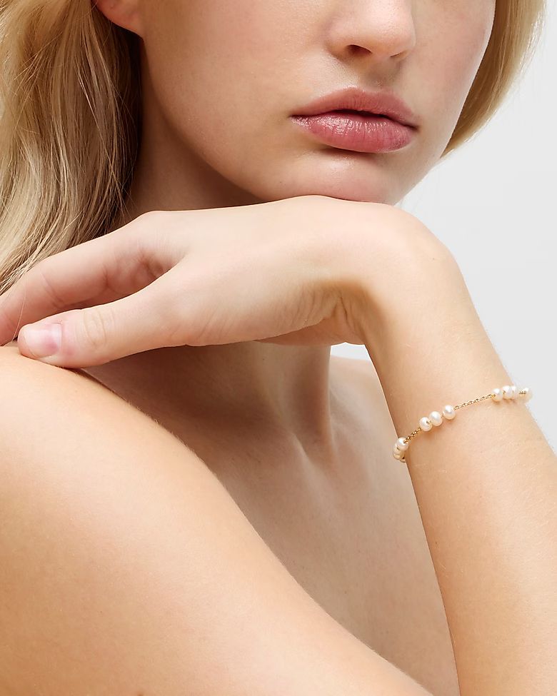 Freshwater pearl beaded adjustable bracelet | J.Crew US