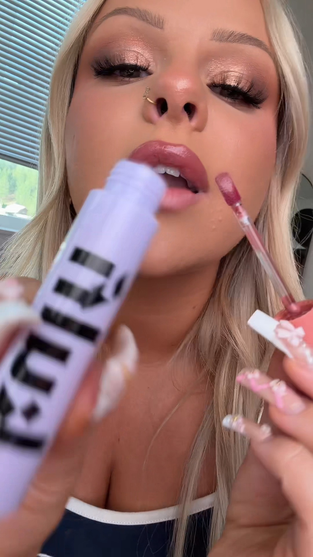 A lip staining oil that actually lasts all day 💕✨ I’m wearing the shade “sweet” I linked it below for you 🥰