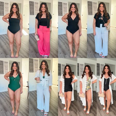 Vacation Outfits, resort wear, swim, swimsuits, swimwear, curvy swimsuits, curvy swimwear, midsize, size 12, target, old navy, amazon

Green target suit, large
V-neck target suit, large
Strapless target suit, xlarge
All old navy suits, large

#LTKmidsize #LTKSeasonal #LTKswim