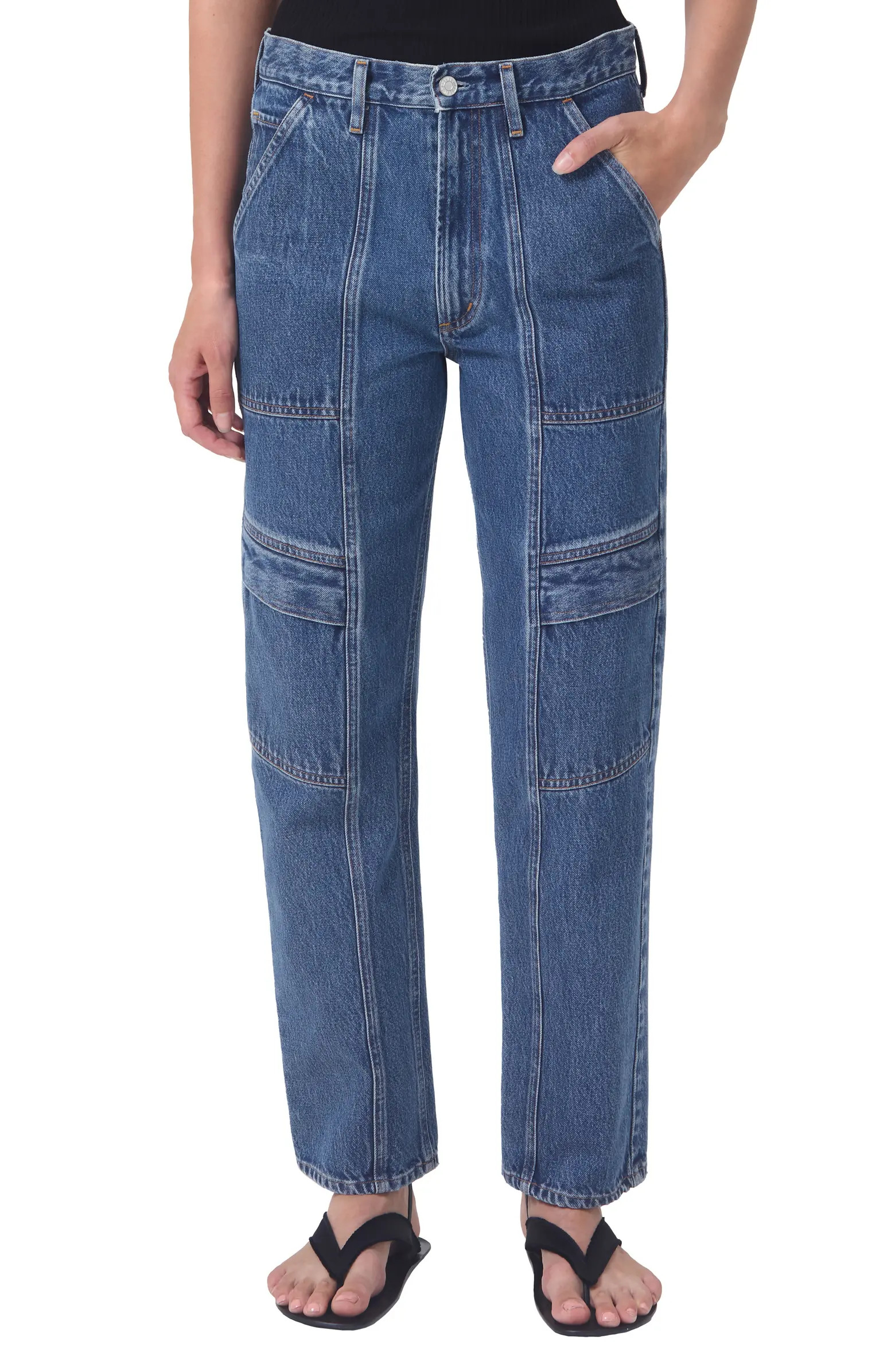 Cooper Relaxed Cargo Organic Cotton Jeans | Nordstrom