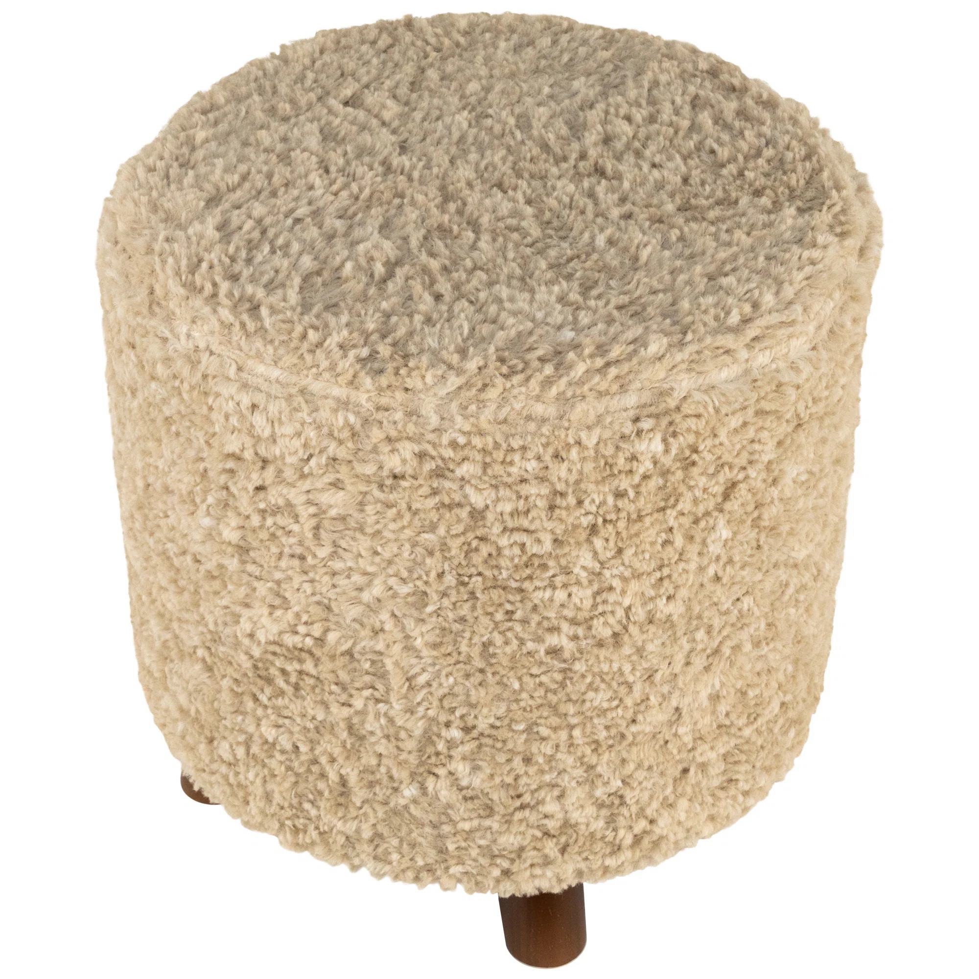 Northlight Seasonal Round Footstool Ottoman & Reviews | Wayfair | Wayfair North America