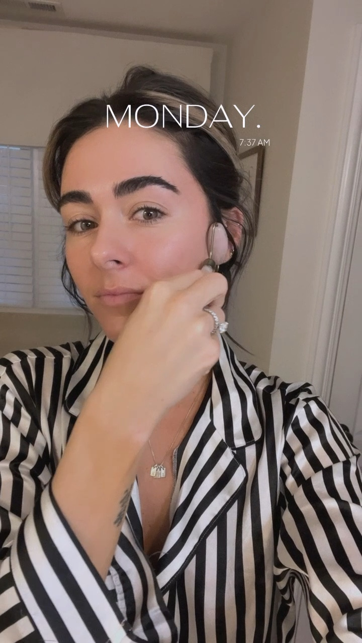 My favorite way to start my morning - a jade roller after my morning skincare routine in a comfy pair of pajamas 🤍 

Skincare, jade roller, morning routine, pajama set 

#LTKunder100 #LTKbeauty #LTKFind