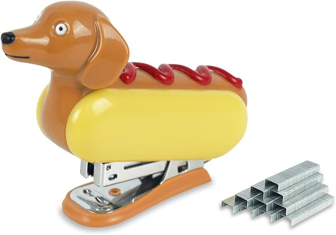 YOBRO Mini Stapler for Kids Students Novelty Hotdog Desktop Stapler with 1000PCS Staples 12 Sheet... | Amazon (US)