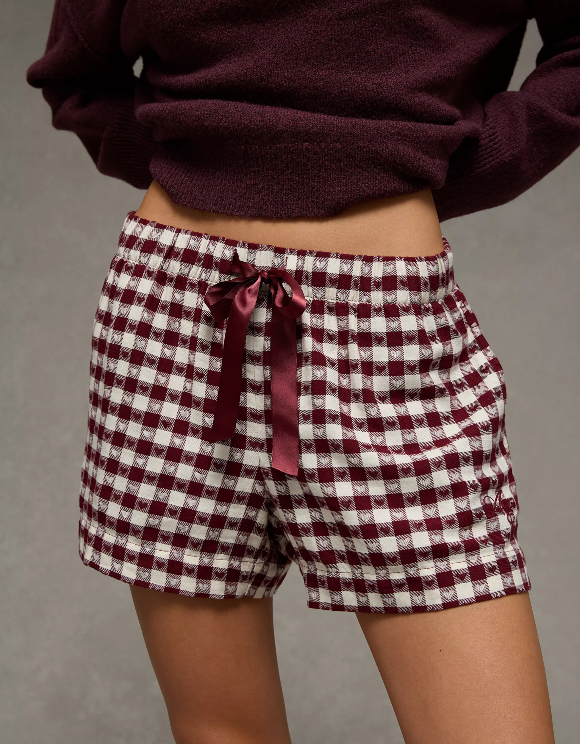 AE Flannel Boxer Sleep Shorts | American Eagle Outfitters (US & CA)