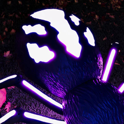 Haunted Living 3.5-ft Lighted Oversized Spider | Lowe's
