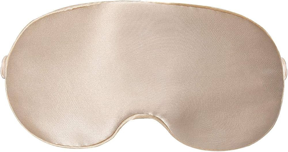 Mulberry Natural Silk Sleep Mask for Women & Men with Elastic Strap, Super Soft Sleeping Eye Mask... | Amazon (US)
