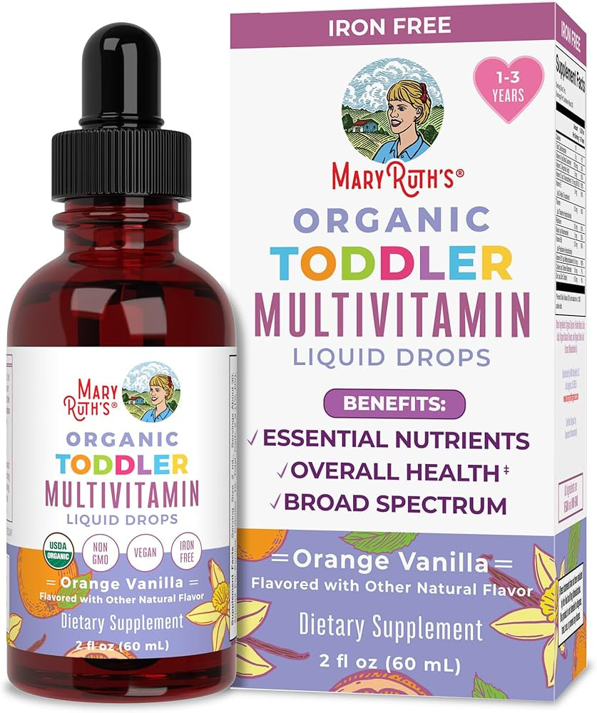MaryRuth Organics Kids Multivitamin for Toddlers | USDA Organic | Toddler Vitamins Liquid Drops f... | Amazon (US)