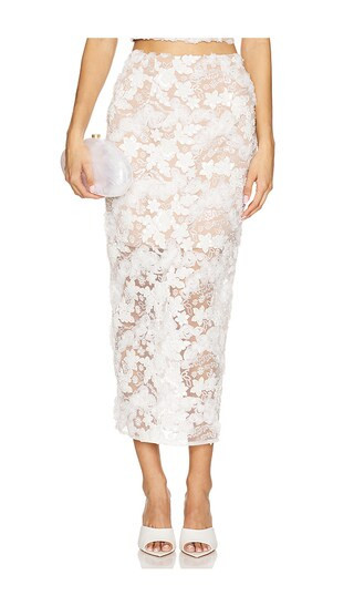 ELLIATT Vonni Skirt in White. - size XL | Revolve Clothing (Global)