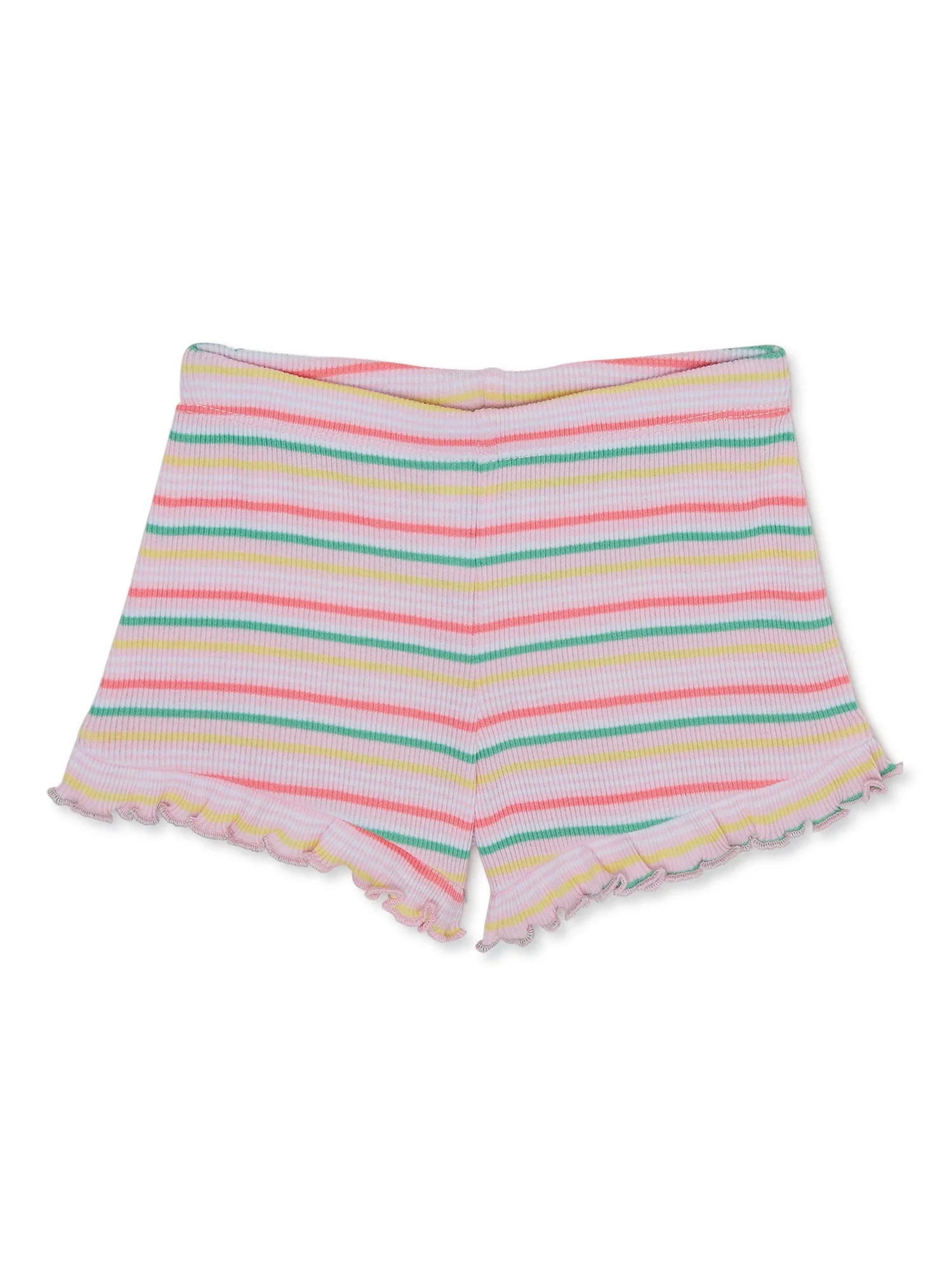 Garanimals Baby Girls’ Stripe Ruffle Shorts, Sizes 0-24 Months | Walmart (US)