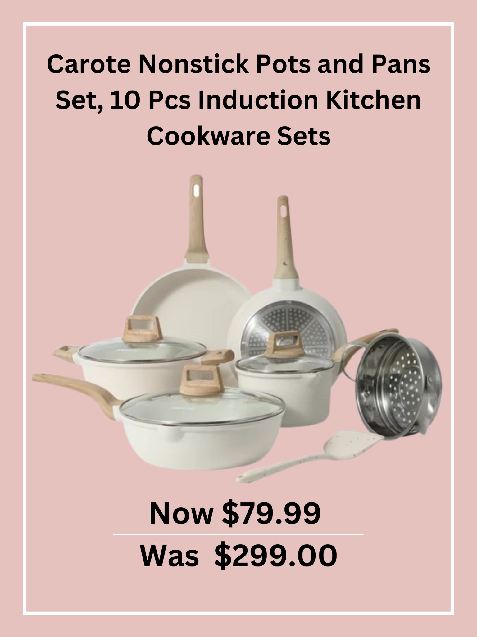 Carote Nonstick Pots and Pans Set, 10 Pcs Induction Kitchen Cookware Sets. Now $79.99, was $299.00. 





Cooking pan/ cooking set/ Walmart home/ Walmart sale/ cookware set/ nonstick cookware set


#LTKsalealert #LTKhome #LTKGiftGuide