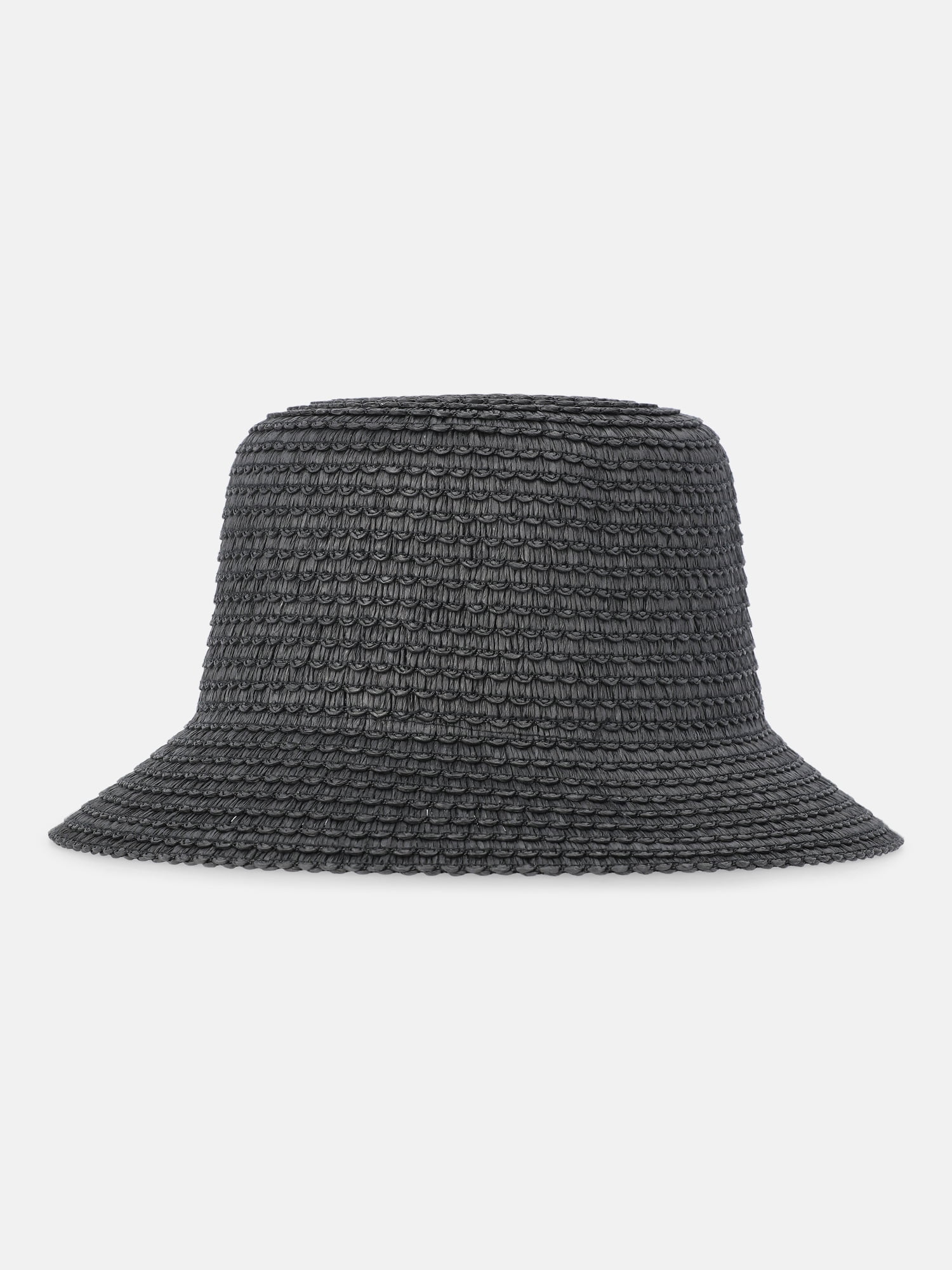 Time and Tru Women's Straw Bucket Hat, Black - Walmart.com | Walmart (US)