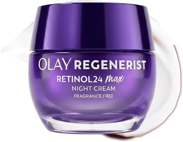 Olay Retinol Night Cream for Women, MAX, Anti-Aging Face Mousturizer, Fragrance-Free, Non Greasy ... | Amazon (US)