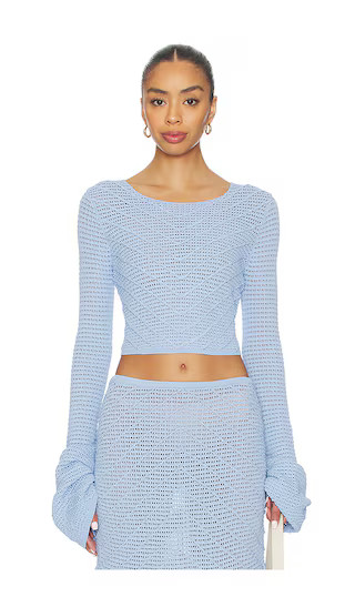 Erin Longsleeve Top in Skylar | Revolve Clothing (Global)