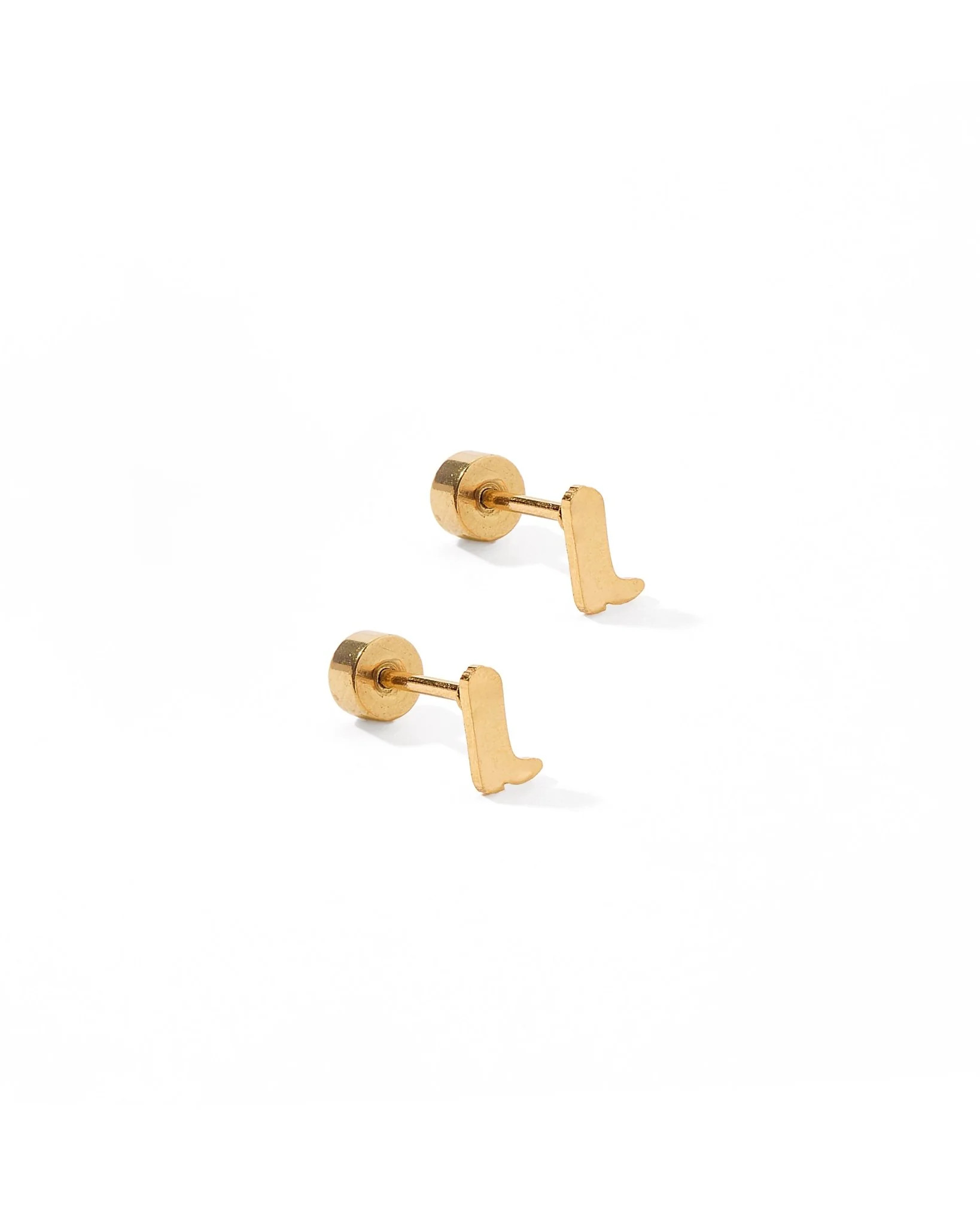 Screwback Stud Earrings - Petite Cowgirl Boot | LINNY CO LLC