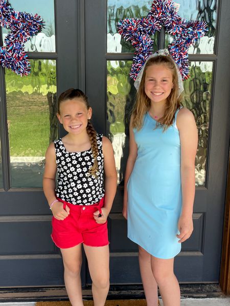 Memorial Day outfits for girls. 
Memorial Day sale.
Red, white, and blue
Summer outfits

#LTKKids #LTKFamily #LTKSaleAlert