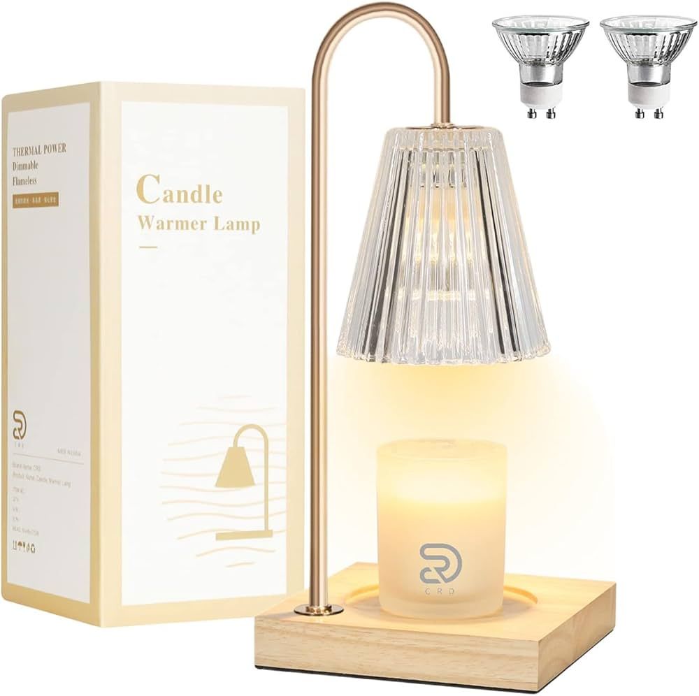 CRD Candle Warmer Lamps|Dimmable Candle Lamp|Top Down Candle Warmers|Wood Base Candle Melting Lam... | Amazon (CA)